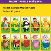2+ Yaş Magnet Puzzle Dikkat Geliştiren Zeka Oyunu 2