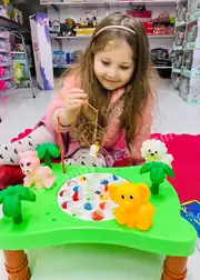 Hayvanat Bahçeli Mıknatıslı Kırmızı Balık Oyunu Müzikli Masalı Balık Yakalama Oyunu 4