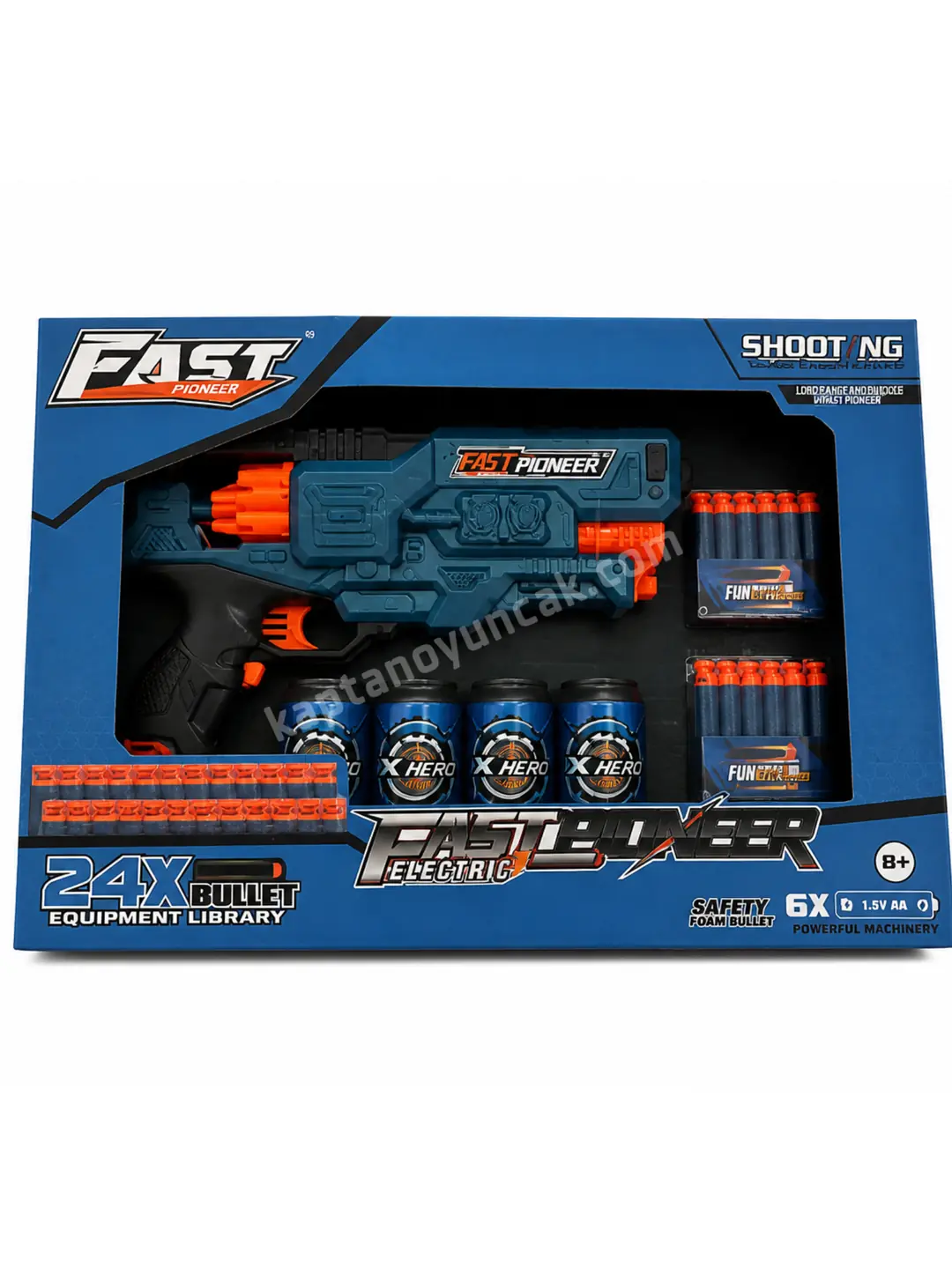 Fast Pioneer 24 Mermili Hedefli Dart Atan Pilli Nerf Tabanca 4