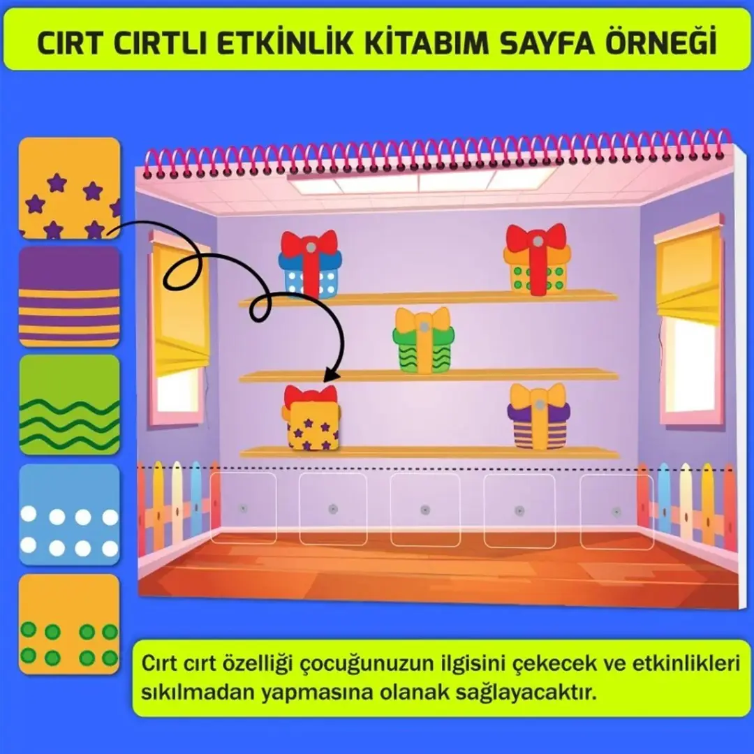 Konuşma ve Dikkati Geliştiren Cırt Cırtlı Etkinlik Kitabım: 2-4 yaş 2
