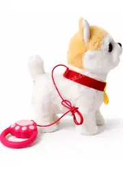 Tasmadan Kontrollü Sesli Hareketli Yürüyen Peluş Boncuk Köpek 3