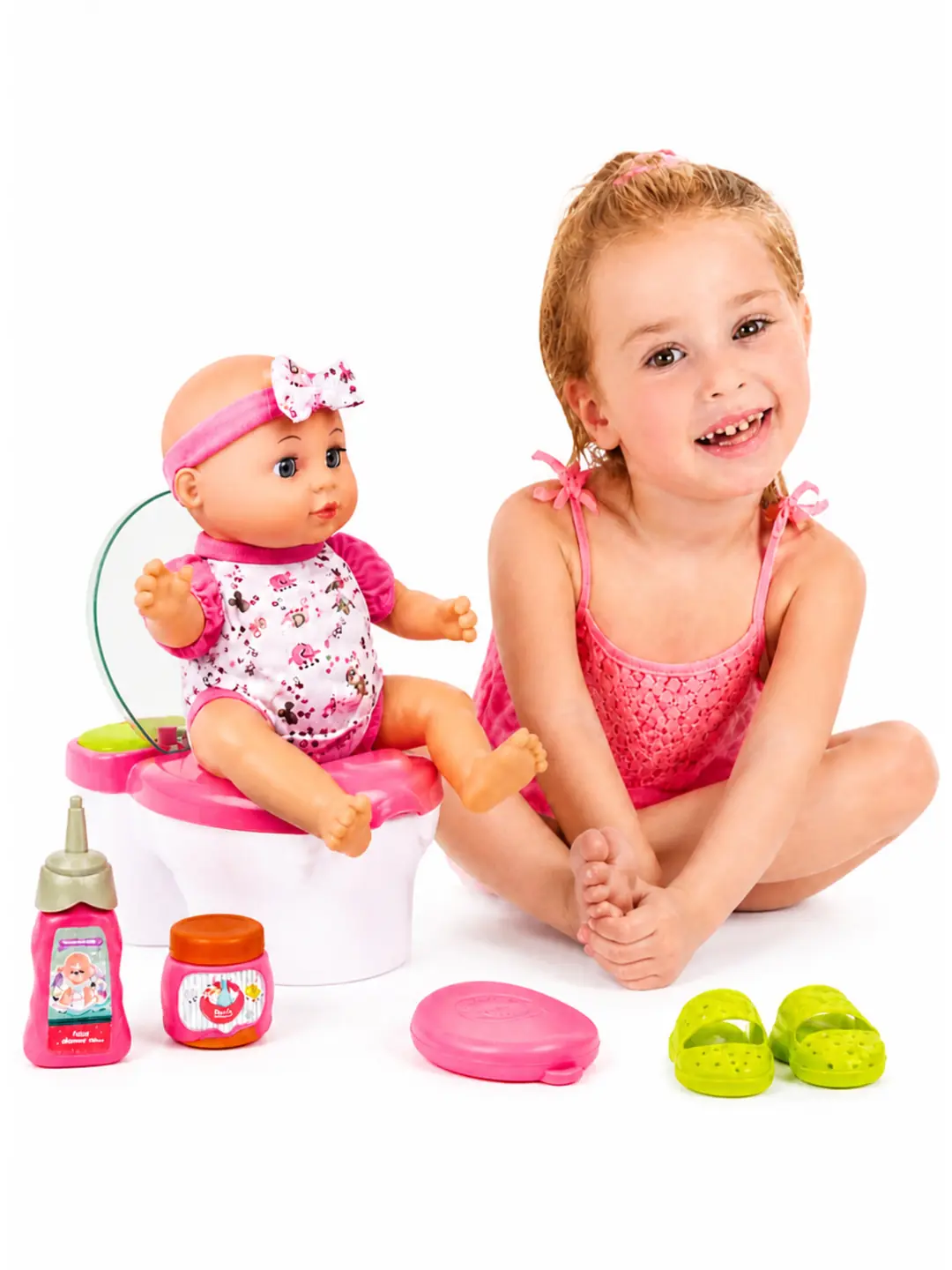 Bebeğimin Tuvalet Eğitimi Gerçek Sifon Sesli Duman Çıkartan Altını Islatan Tuvalet Eğitimi Bebek