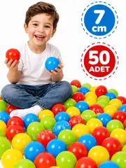 Oyun Havuzu Topları 7 Cm 50 Adet Kutulu 1