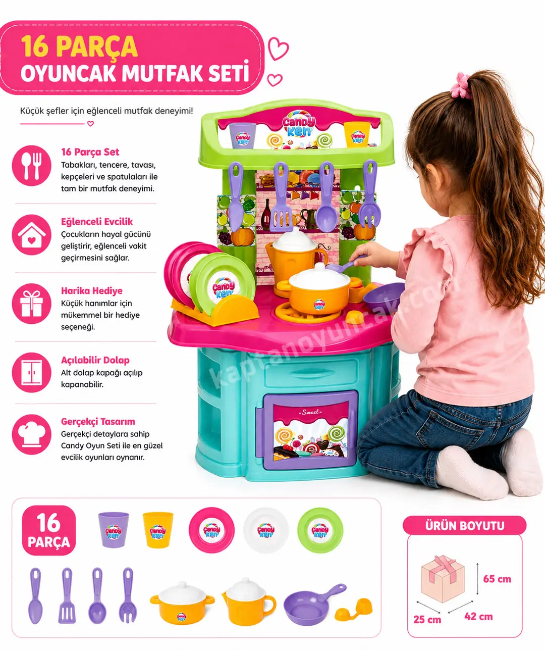 Dede Candy Ken Şef Mutfak Seti Oyuncak