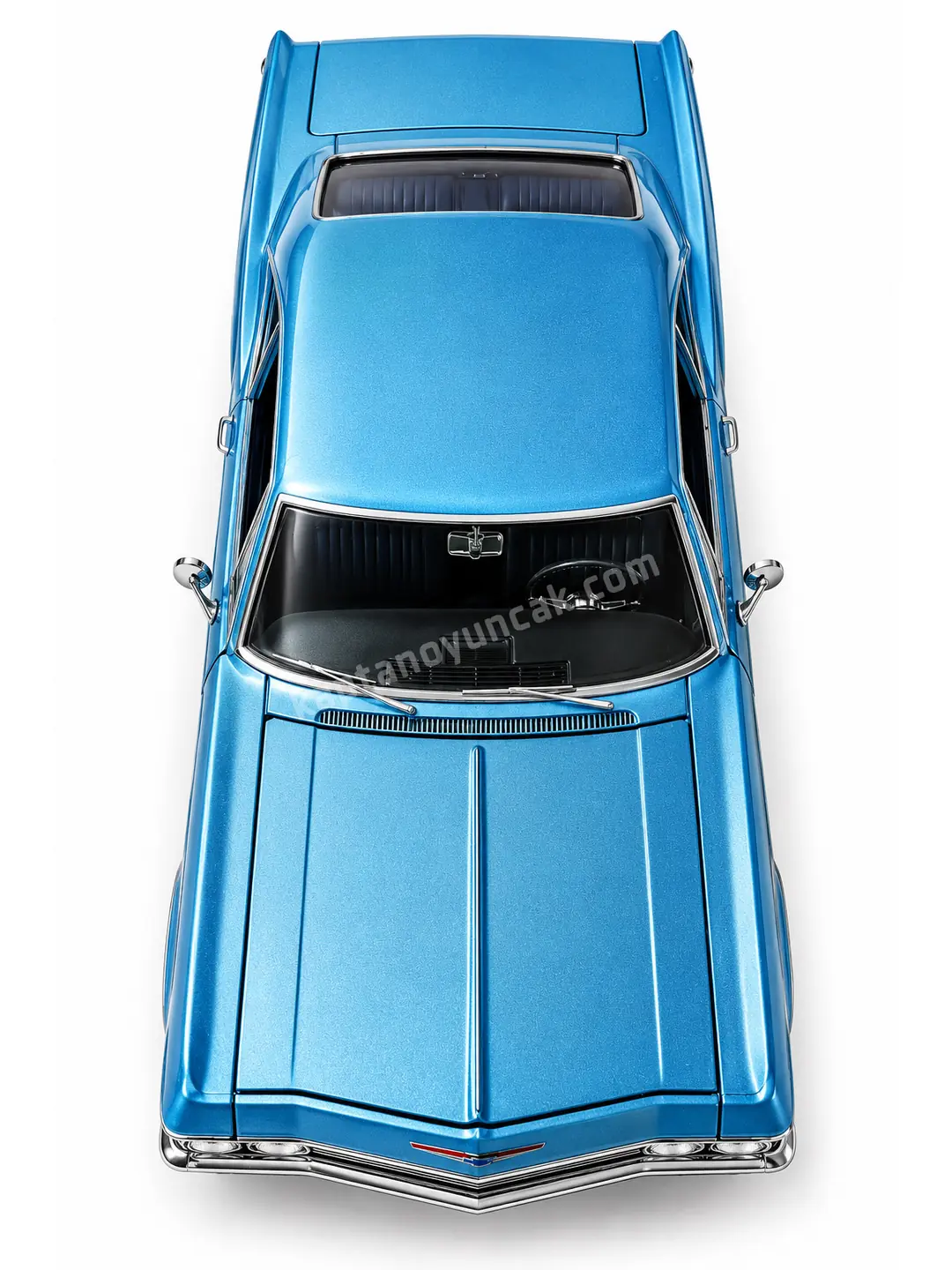 Kapıları Açılıp Kapanabilen Çek Bırak Metal Chevrolet İmpala S 1965 1:24 6