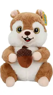 Meşe Palamudu Tutan Sincap Peluş 30 Cm 1
