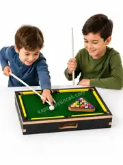 Ahşap Masaüstü Bilardo Oyun Seti 2