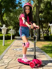 Cool Wheels 3 Tekerlekli Katlanabilir Maxi Işıklı Scooter 5