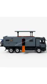 Çek Bırak Sesli Işıklı Metal Model Motorlu Karavan 2