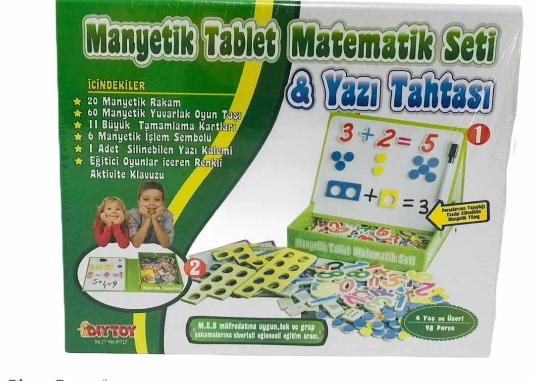 Manyetik Tablet Matematik Seti Yazı Tahtası Eğitici Oyuncak 6