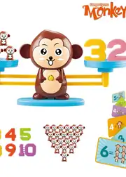 Kayyum Eğitici Maymun Denge Oyunu İşlem Kartları Matematik Öğretici Oyun Seti 2