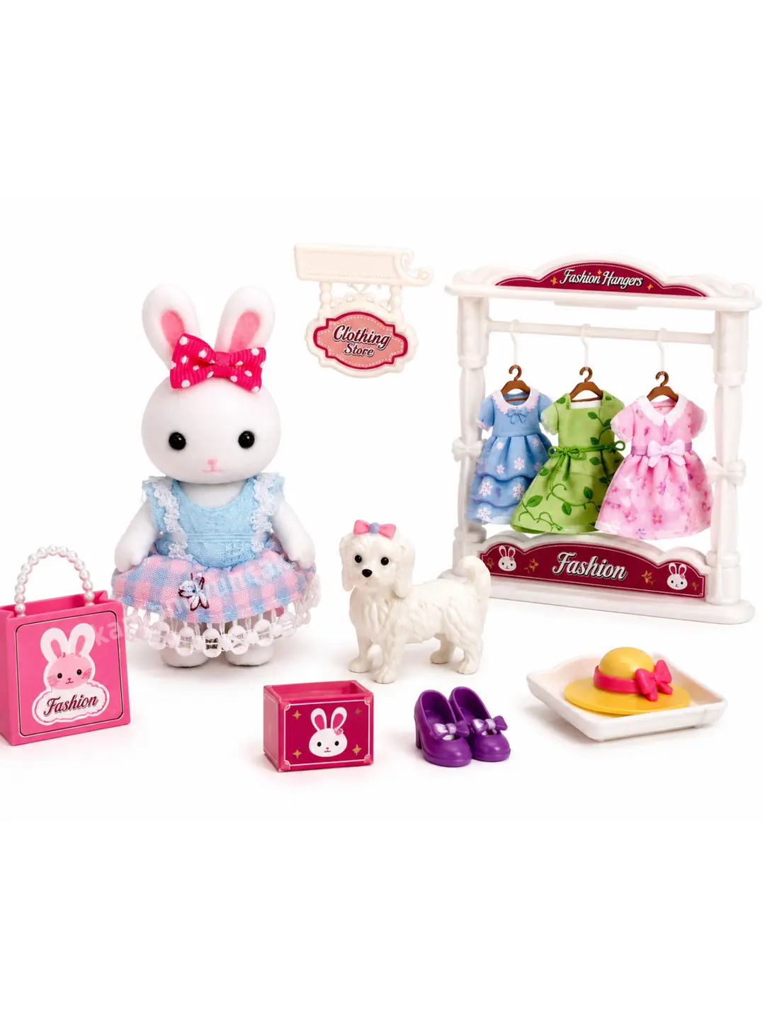 Bay Dreamy Mini Tavşan Ailesi Moda Dükkanı Oyun Seti 4