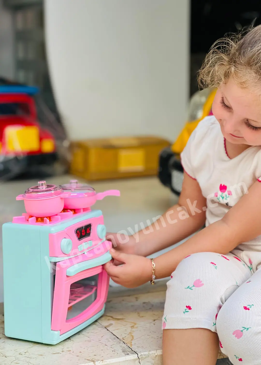 Pilli Ocaklı Fırın Büyük Boy Oyuncak Seti 4