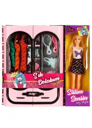 Stilim Sensin Barbie Bebek Elbise Gardıroplu Aksesuarlı Oyun Seti 6