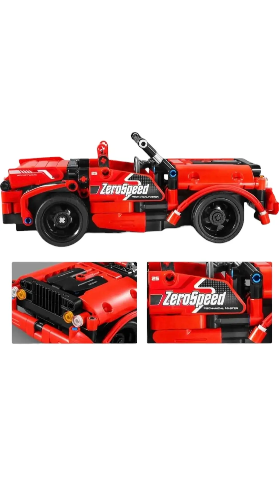 Master Uzaktan Kumandalı 2 si 1 Arada Lego Spor Araba 351 Parça Lego 3