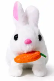 Sesli Işıklı Zıplayan Hareketli Havuçlu Tavşan 3