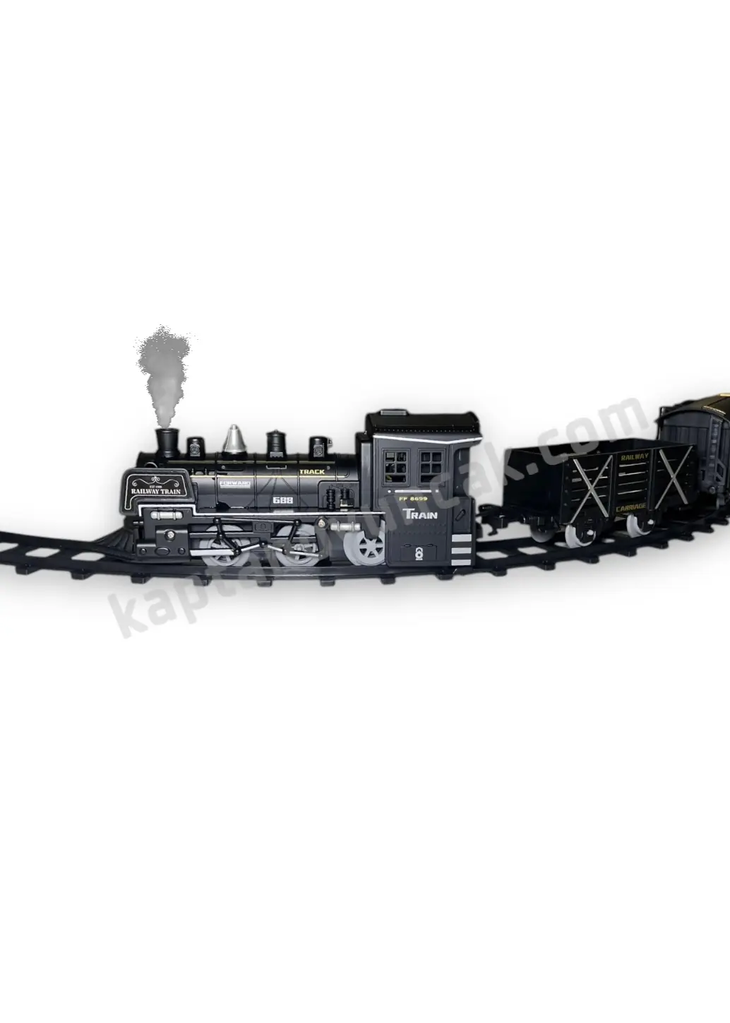 Sesli Işıklı Buharlı Tren Oyun Seti Duman Çıkartan Tren 5