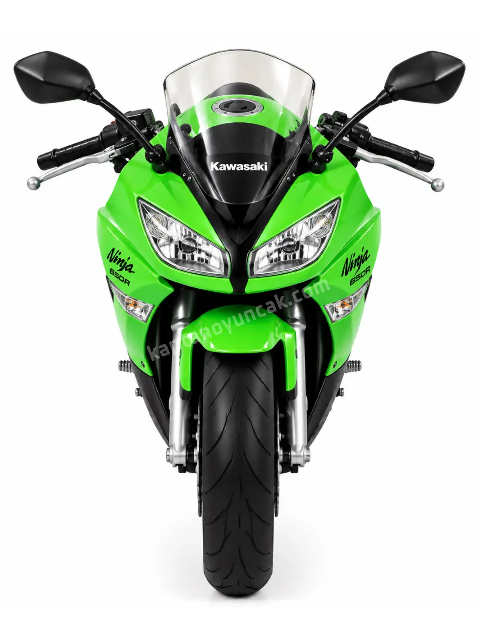 Metal Kawasaki Ninja 650R Motosiklet 1:10 3
