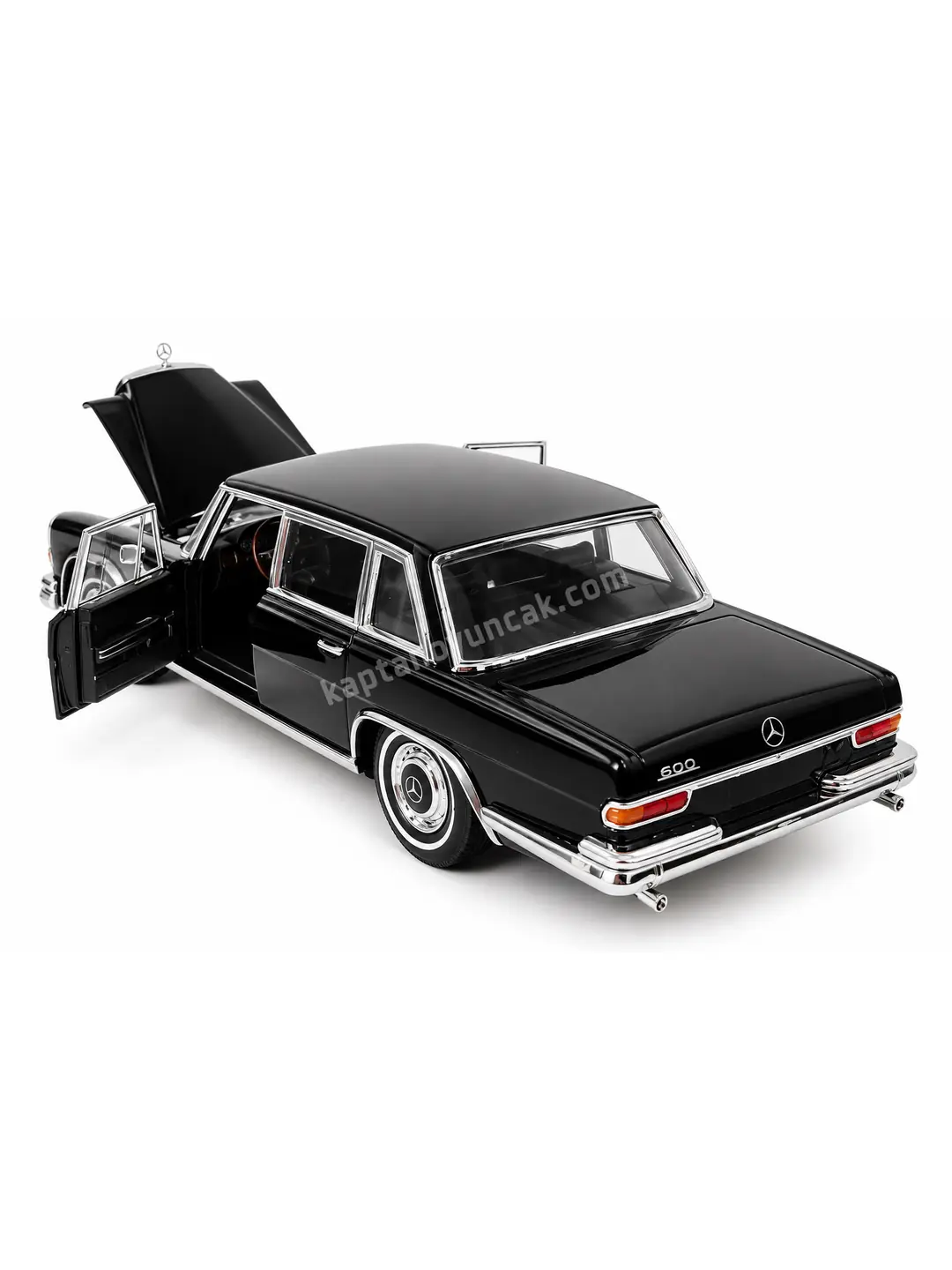 Kapıları Açılıp Kapanabilen Çek Bırak Metal Mercedes Benz 600 1963 1:24 4