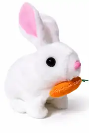 Sesli Işıklı Zıplayan Hareketli Havuçlu Tavşan 2