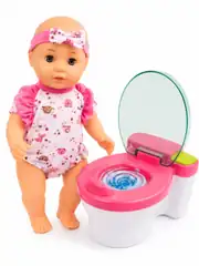Bebeğimin Tuvalet Eğitimi Gerçek Sifon Sesli Duman Çıkartan Altını Islatan Tuvalet Eğitimi Bebek 2