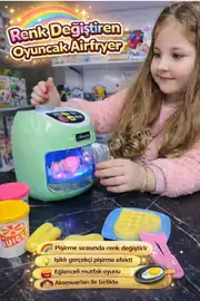 Vardem Dokunmatik Airfryer Fritöz Set  Renk Değiştiren Gıdalar Aksesuarlı Oyun Seti 1