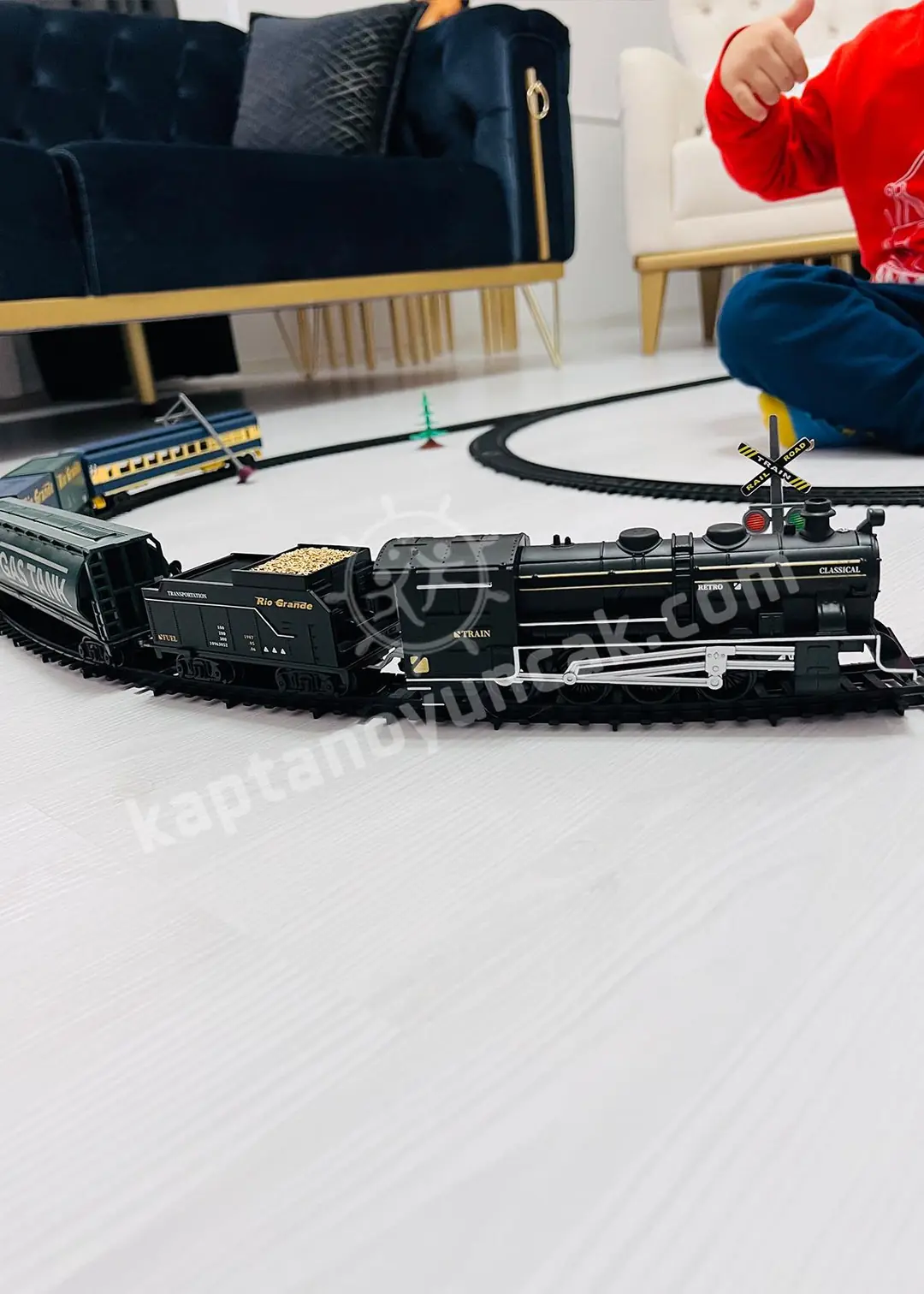 Vardem Sesli Işıklı Kara Tren 33 Parça 3