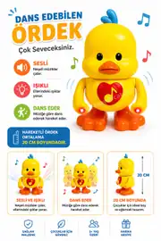 Dans Eden Sesli Işıklı Hareketli Ördek 1