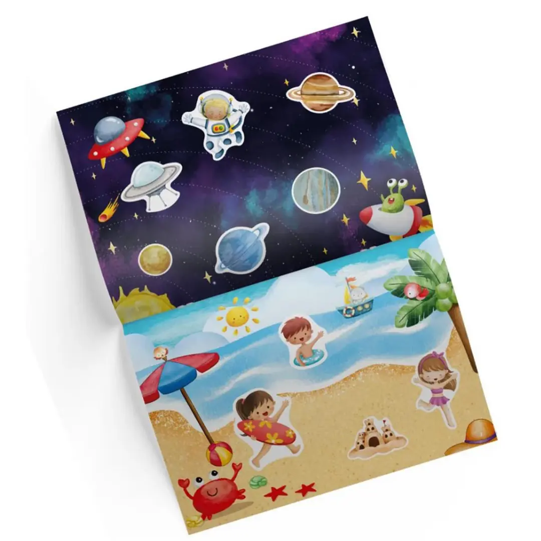 Tükenmeyen Sticker Kitabım 100+ Tekrar Tekrar Kullanılabilen Sticker 4