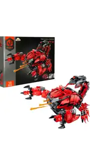 Master Kırmızı Lego Blok Seti Akrep El Silahı 664 Parça Lego 4