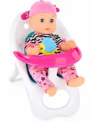 Mama Sandalyeli Altını Islatan Biberon Emzikli Sesli Bebek 3