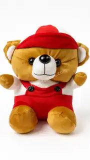 Peluş Şapkalı Ayı 25 Cm 1