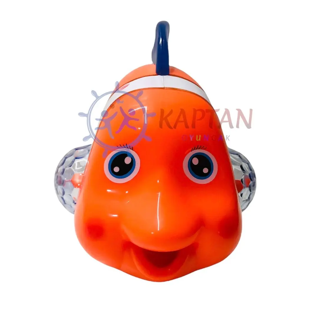 Hareketli Yürüyen Balık Oyuncak - Müzikli 3D Işıklı 2