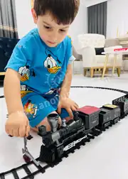 Vardem Sesli Işıklı Klasik Buharlı Tren 1