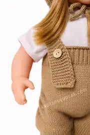 Triko Kıyafetli Masal Anlatan Sesli Azra Et Bebek 60 Cm 4