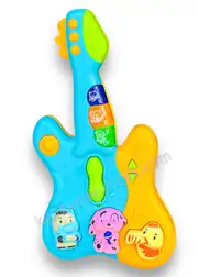Işıklı Müzikli Eğitici Gitar Bebek Gitar Piyano 1