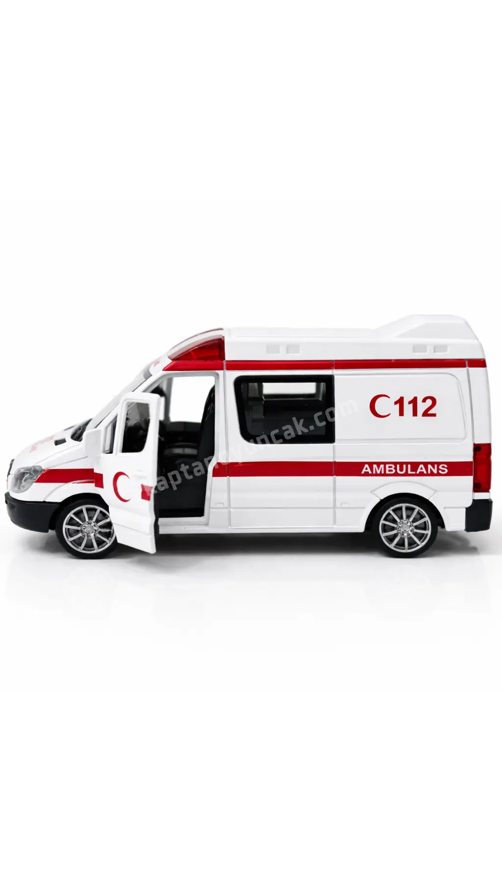 Can Sesli Çek Bırak Metal Ambulans Araba 3