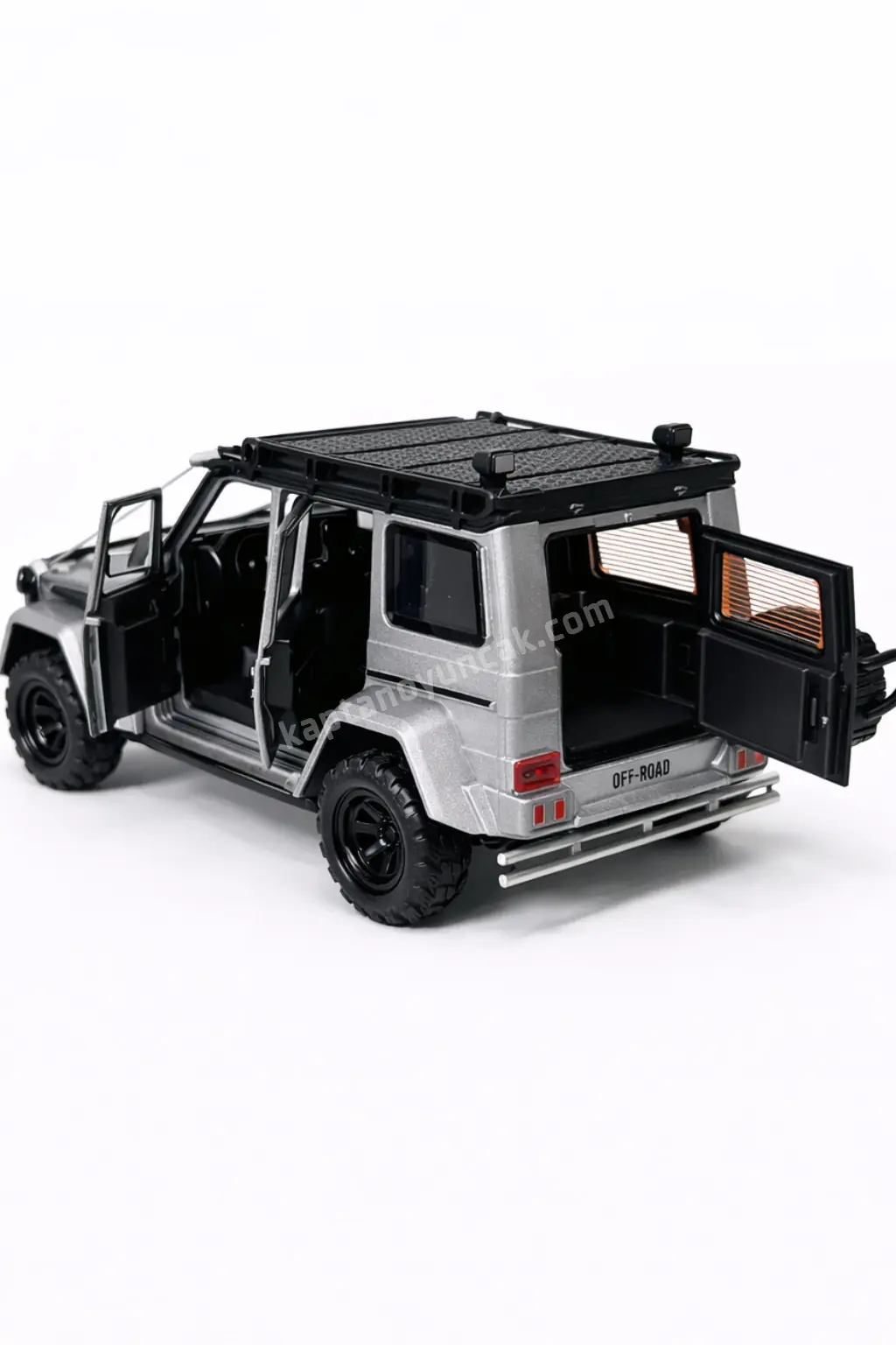 Kapıları Açılıp Kapanabilen Çek Bırak Sesli ve Işıklı Metal Mercedes Amg G63 Jeep 4