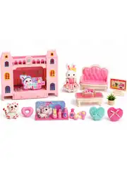 Bay Dreamy Mini Tavşan Ailesi Eğlenceli Ranza Seti 4