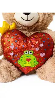 Love You Kalpli Peluş Ayı 30 Cm 2