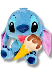 Lisanslı Dondurma Yiyen Peluş Stitch 25 Cm 2