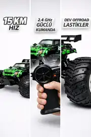 Vardem Uzaktan Kumandalı Şarjlı Hızlı Off Road Arazi Araba 3