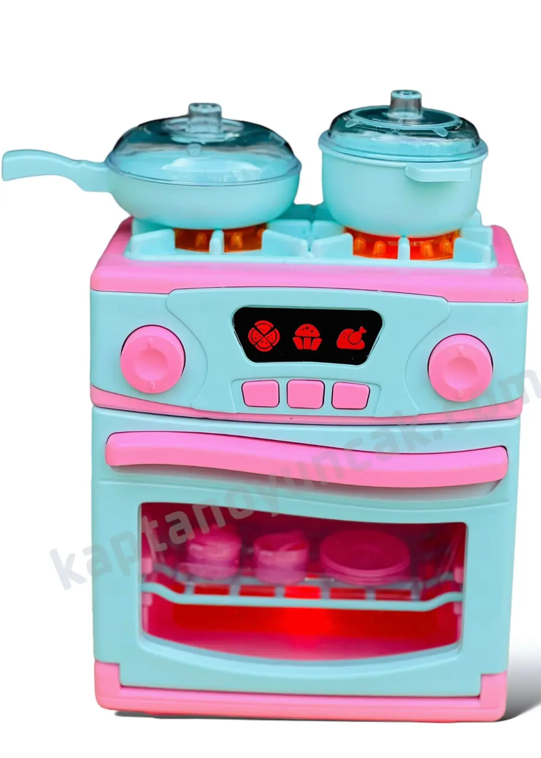 Pilli Ocaklı Fırın Büyük Boy Oyuncak Seti 7