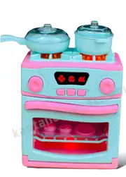 Pilli Ocaklı Fırın Büyük Boy Oyuncak Seti 7