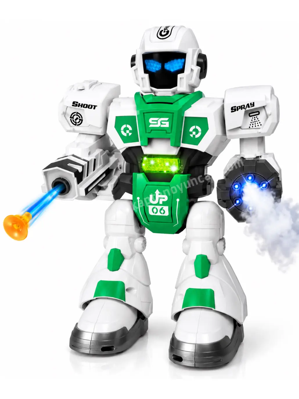 Uzaktan Kumandalı Vantuz ve Duman Atabilen Akıllı Robot 4
