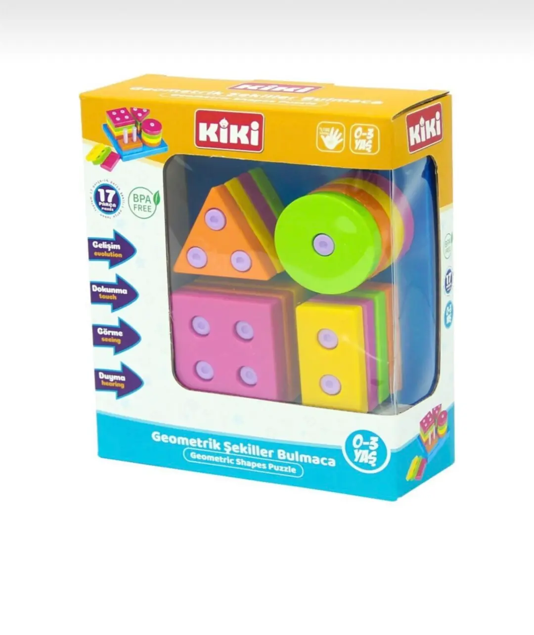 Kiki Geometrik Şekiller Bulmaca - Eğitici Öğretici Oyuncak 2