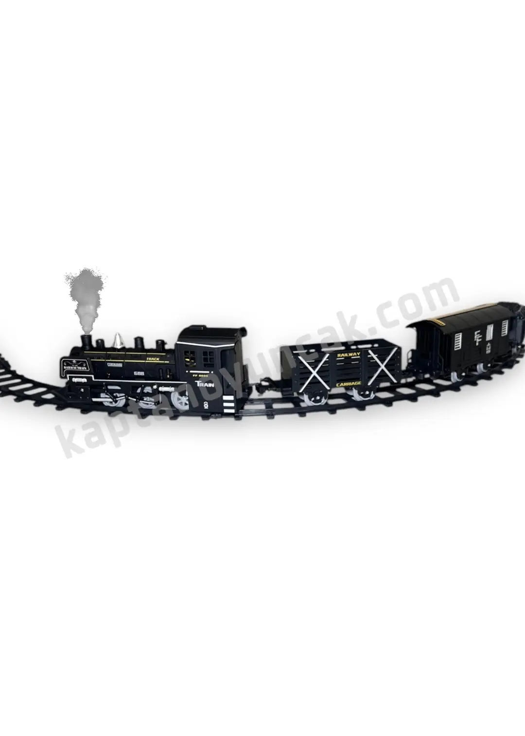 Sesli Işıklı Buharlı Tren Oyun Seti Duman Çıkartan Tren 3