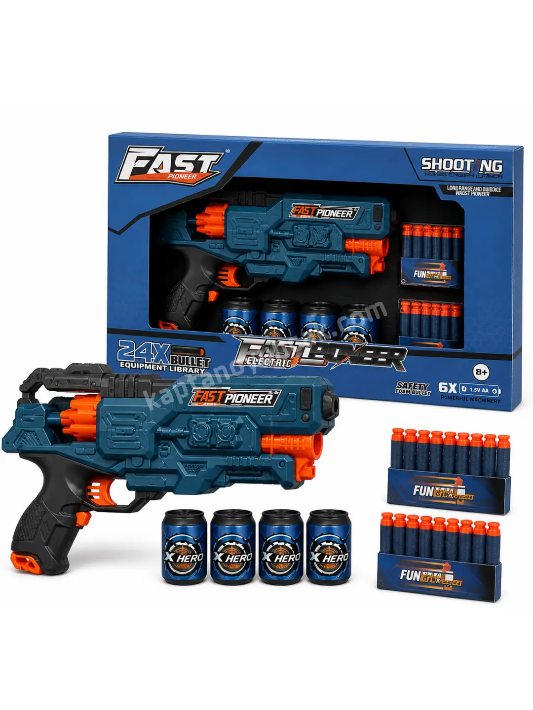 Fast Pioneer 24 Mermili Hedefli Dart Atan Pilli Nerf Tabanca 3