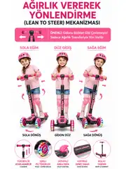 Cool Wheels 3 Tekerlekli Katlanabilir Twist Işıklı Scooter 1
