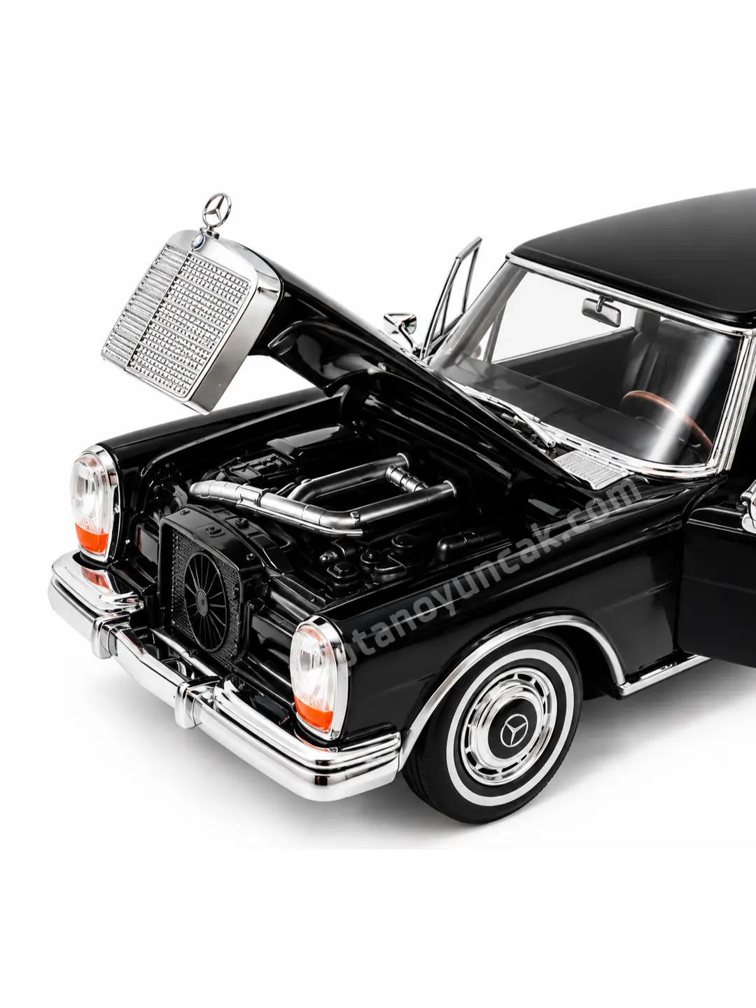 Kapıları Açılıp Kapanabilen Çek Bırak Metal Mercedes Benz 600 1963 1:24 6
